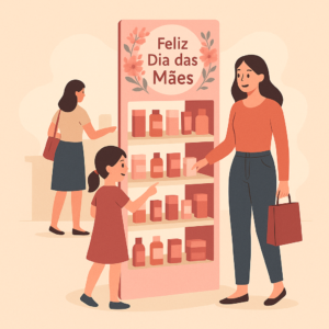 Displays de Chão Personalizados para o dia das mães