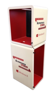 Display Modular de chão fabricado em MDF