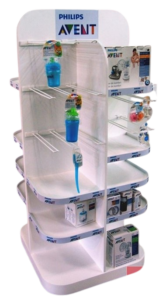 Display de Chão para Produtos - Giratório 360 graus