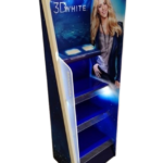 Expositor de Chão para Produtos de Higiene Bucal