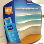 Display de chão com impressão UV - Nivea Sun