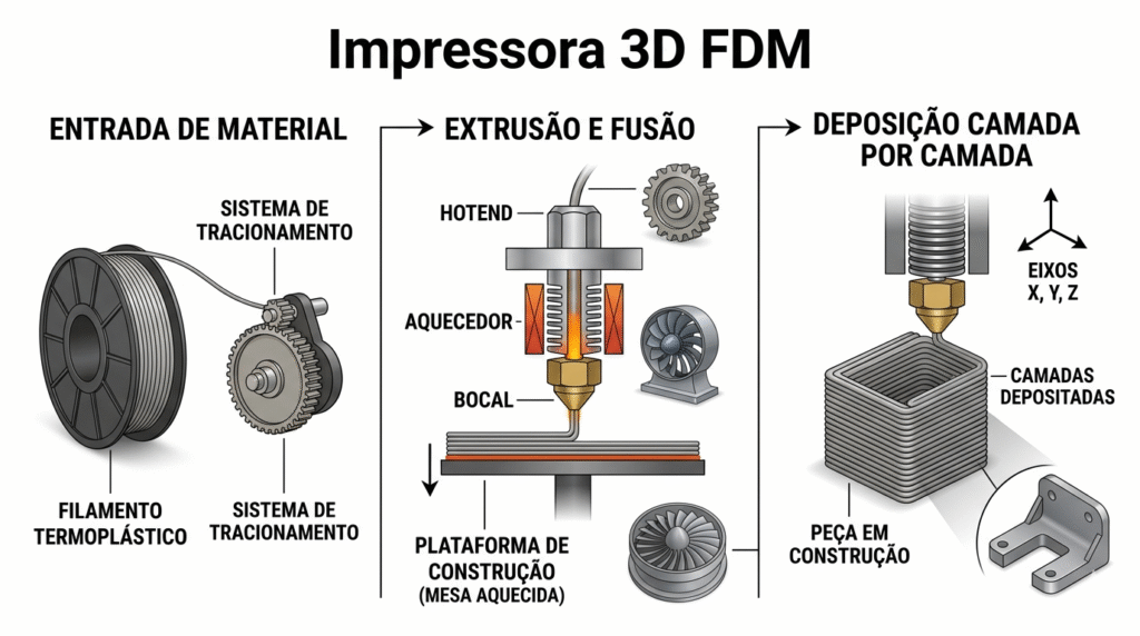 Impressora 3D FDM